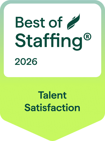 Best of Staffing 2026 Talent Satisfaction award.
