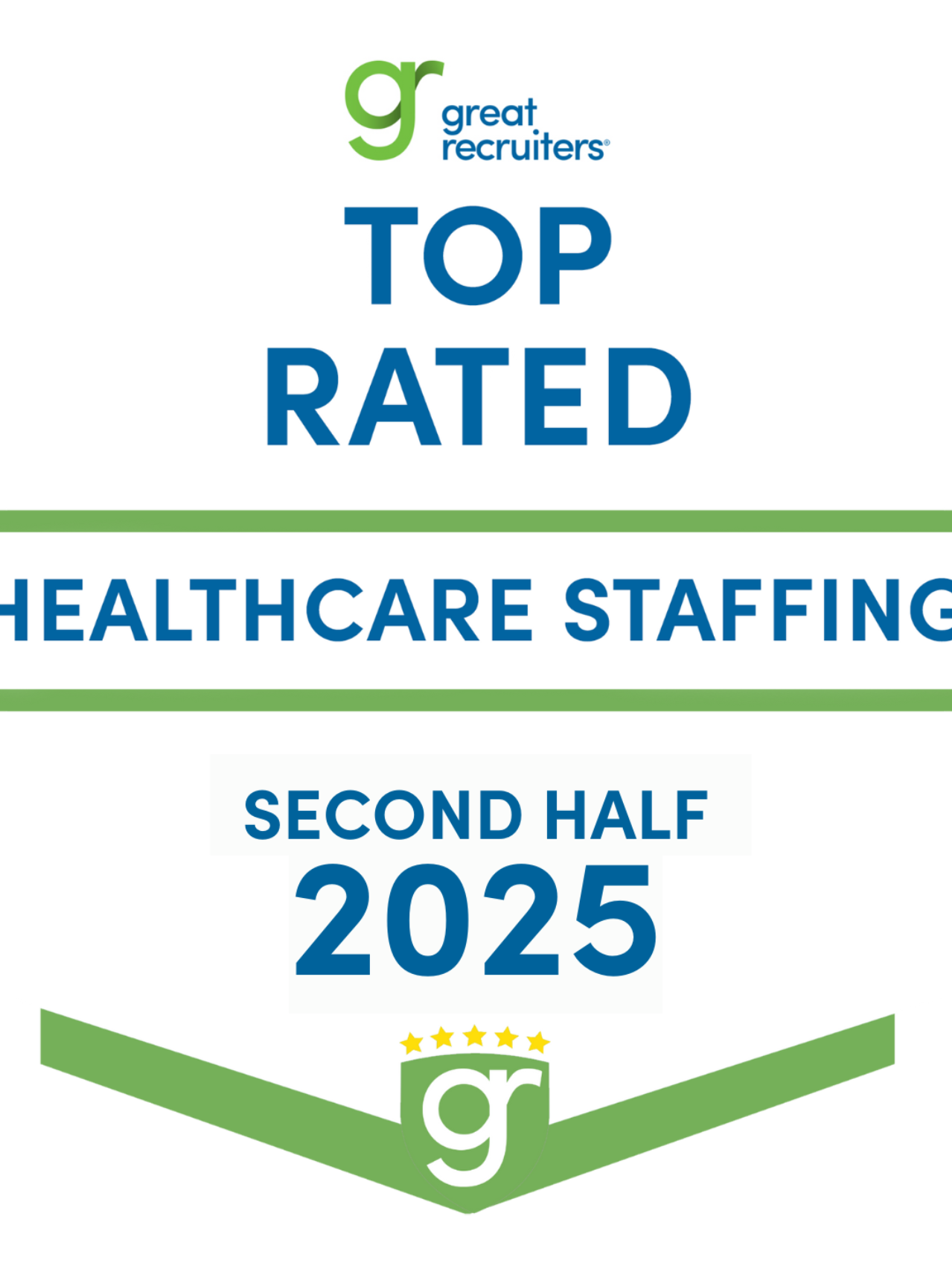 Great recruiters 2025 top rated badge